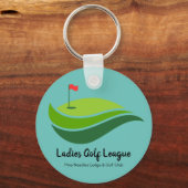 Ladies Golf League Party Favor Sleutelhanger (Voorkant)