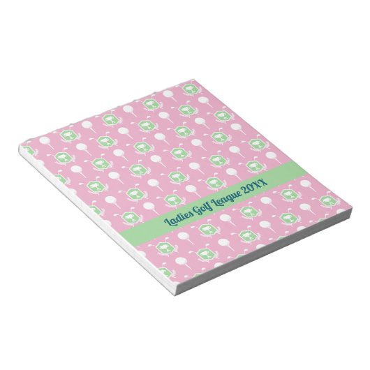 Ladies Golf League Party Notepad Notitieblok (Schuin)