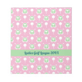 Ladies Golf League Party Notepad Notitieblok (Voorkant)