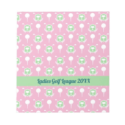 Ladies Golf League Party Notepad Notitieblok (Voorkant)