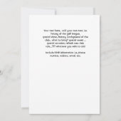 Ladies Golf League Party Papier Kaart (Achterkant)