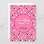 Ladies Golf League Party Papier Kaart (Voorkant / Achterkant)