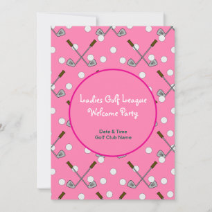 Ladies Golf League Party Papier Kaart