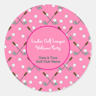 Ladies Golf League Party Sticker