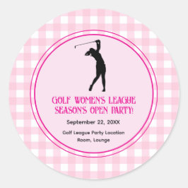 Ladies Golf League Party Sticker