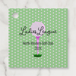 Ladies Golf League Special Event Favor Tags Bedankjes Labels