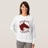 LADIES HORSE LOVER LONGSLEEVE SHIRT (Voorkant volledig)