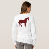 LADIES HORSE LOVER LONGSLEEVE SHIRT (Achterkant volledig)