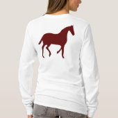 LADIES HORSE LOVER LONGSLEEVE SHIRT (Achterkant)
