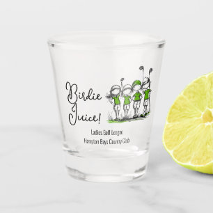 Ladies League Golf Club-lid Birdie Shot Glass Glas