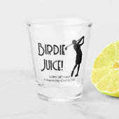 Ladies League Golf Club-lid Birdie Shot Glass Shot Glas (Voorkant)