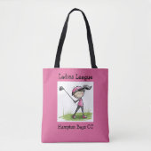 Ladies League Golf Tas - Aangepaste clubnaam / Gra (Voorkant)