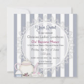 LADIES LUNHEON INVITATION - TEA TIME KAART (Achterkant)