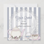 LADIES LUNHEON INVITATION - TEA TIME KAART (Voorkant)
