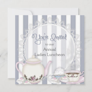 LADIES LUNHEON INVITATION - TEA TIME KAART