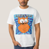 "LADIES MAN" Señor Gato™ Mustache Cat Funny T-shirt (Voorkant)