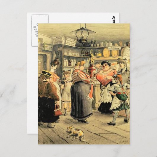 Ladies Night at the Pub Briefkaart (Voorkant / Achterkant)