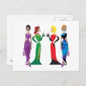 Ladies' Night Briefkaart (Voorkant / Achterkant)