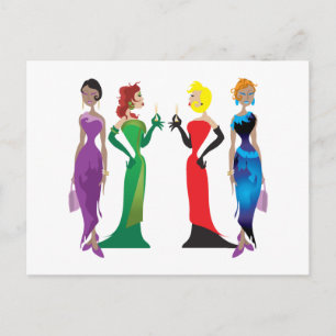 Ladies' Night Briefkaart