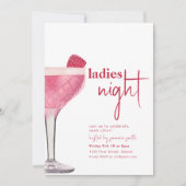 Ladies Night Dinner Party Invite Kaart (Voorkant)