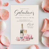 Ladies Night Galentine's Champagne en Rozen Kaart