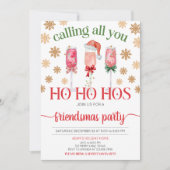 Ladies Night kerstfeest uitnodiging (Voorkant)