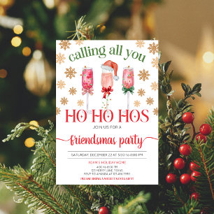 Ladies Night kerstfeest uitnodiging