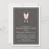 LADIES NIGHT LINGERIE | INVITE BACHELORETTE PARTIJ KAART (Voorkant)