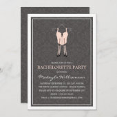 LADIES NIGHT LINGERIE | INVITE BACHELORETTE PARTIJ KAART (Voorkant / Achterkant)