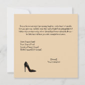 Ladies' Night Sass Wreak Havoc Glam Party Invite Kaart (Achterkant)