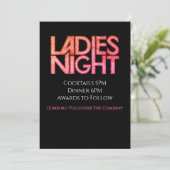 Ladies Night Template Kaart (Staand voorkant)