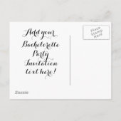 Ladies Night uitnodigingsontwerp Uitnodiging Briefkaart (Achterkant)