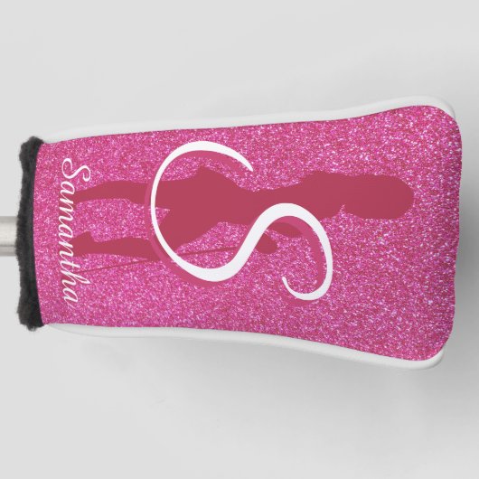 LADIES PINK GLITTER GOLFHEADCOVER (Voorkant)