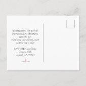 Ladies Pink Golf Cart Moving Boxes Beach Golf  Aankondigingskaart (Achterkant)