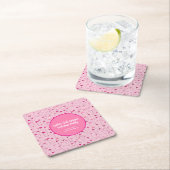 Ladies Pink Golf Flag Party Coaster Kartonnen Onderzetters (Insitu)