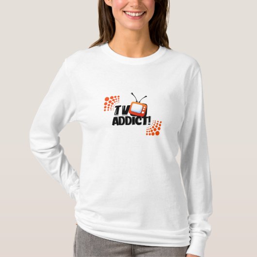 LADIES TV ADDICT HOODY (Voorkant)