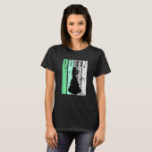Ladies Violinist Queen Cute Cool Design Motivate V T-shirt (Voorkant volledig)
