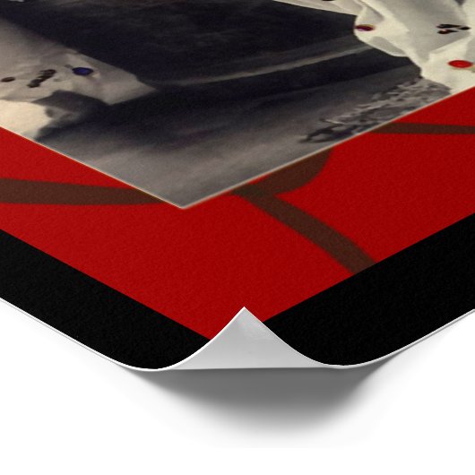 Ladies with long hair Victorian image Poster (Hoek)