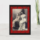 Ladies with long hair Victorian note cards Kaart (Voorkant)