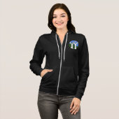 Ladie's Zip Hoodie Sweatshirt (Voorkant volledig)