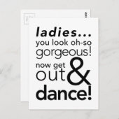 LadiesBathroomSign.jpg Briefkaart (Voorkant / Achterkant)