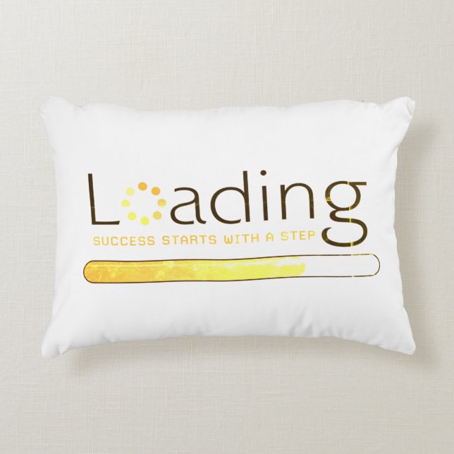 Lading - Het succes begint met een stap Accent Kussen (Voorkant)