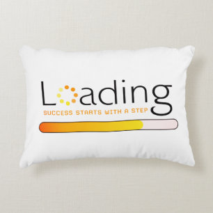 Lading - Het succes begint met een stap Accent Kussen