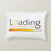 Lading - Het succes begint met een stap Accent Kussen (Achterkant)
