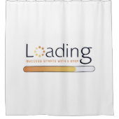 Lading - Het succes begint met een stap Douchegordijn (Voorkant)
