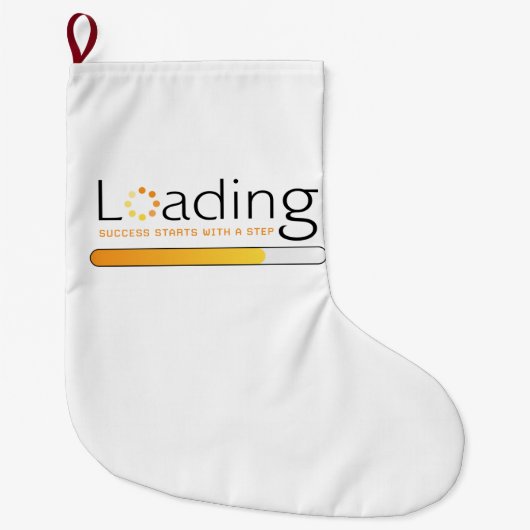 Lading - Het succes begint met een stap Grote Kerstsok (Voorkant)
