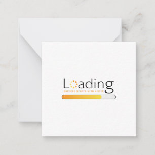 Lading - Het succes begint met een stap Notitiekaartje