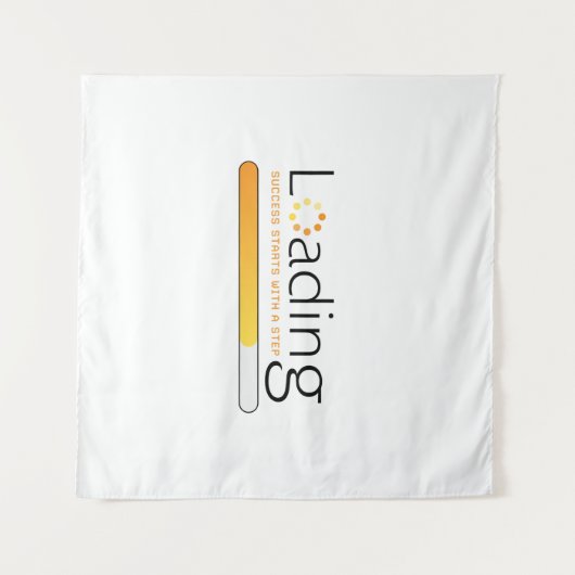 Lading - Het succes begint met een stap Wandkleed (Voorkant (horizontaal))