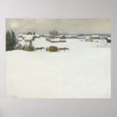 lading hooi | Het winterlandschap van Pekka Halone Poster (Voorkant)