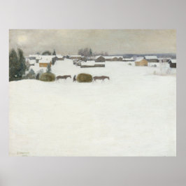 lading hooi | Het winterlandschap van Pekka Halone Poster